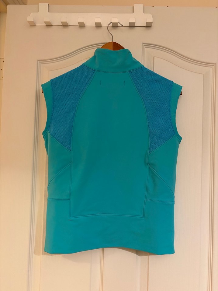 Turkuaz Kadın Fermuarlı Yüksek Yakalı Ceket - Görsel 4