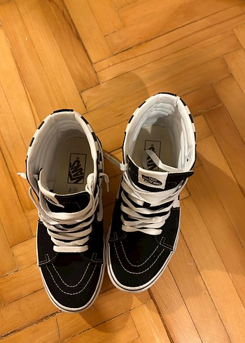 Vans Kadın Siyah Beyaz Baskılı Günlük Spor Ayakkabı - Görsel 6
