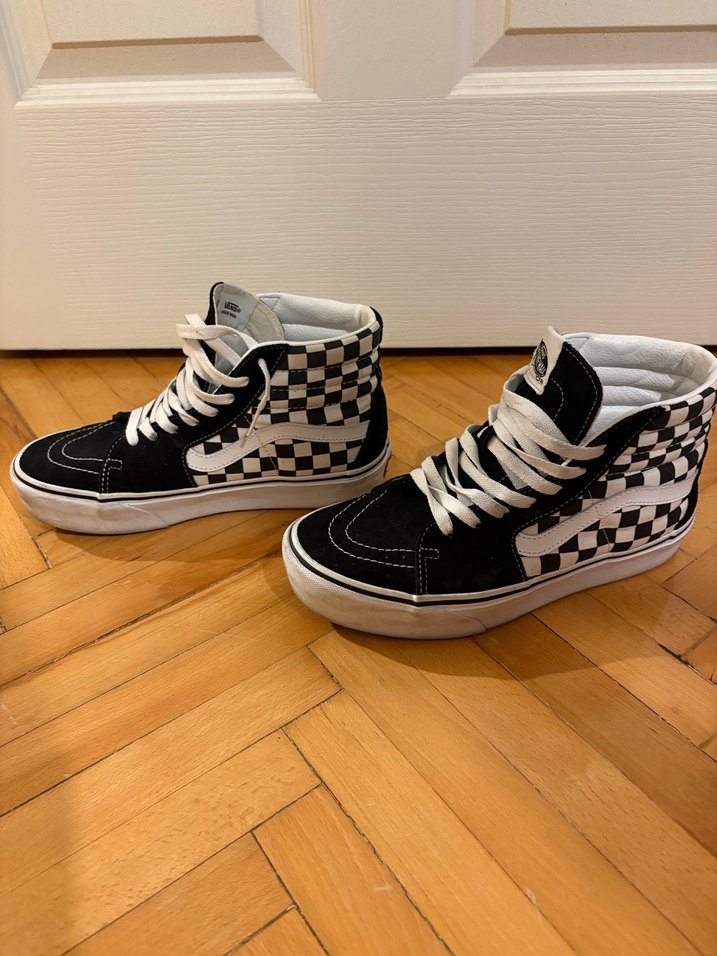 Vans Kadın Siyah Beyaz Baskılı Günlük Spor Ayakkabı - Görsel 4