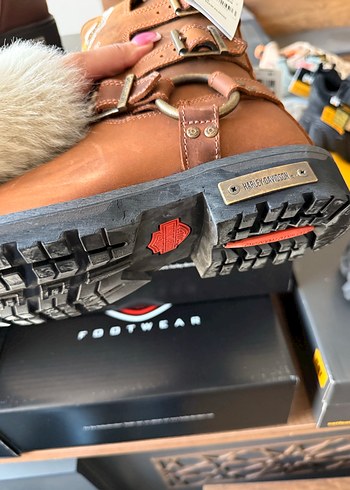 Kahverengi Deri Tokalı Biker Bot - Görsel 2