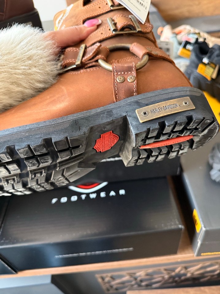 Kahverengi Deri Tokalı Biker Bot - Görsel 2