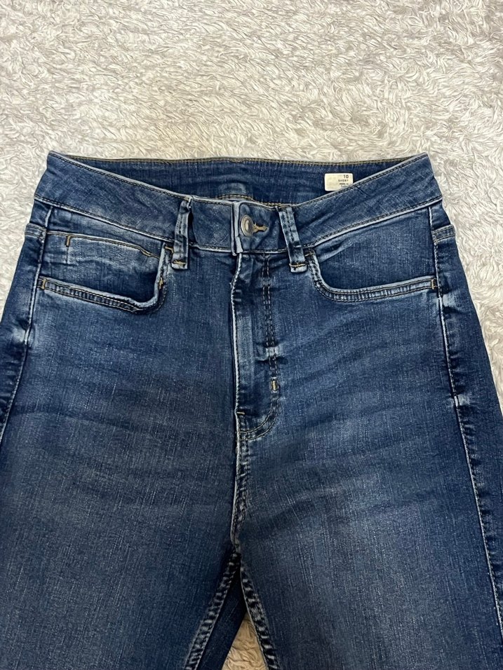 Lacivert   Kadın Denim kot pantolon - Görsel 3