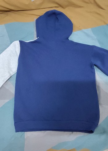 FullaModa Kapüşonlu Erkek Çocuk Sweatshirt Mavi - Görsel 5