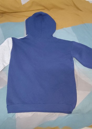 FullaModa Kapüşonlu Erkek Çocuk Sweatshirt Mavi - Görsel 4