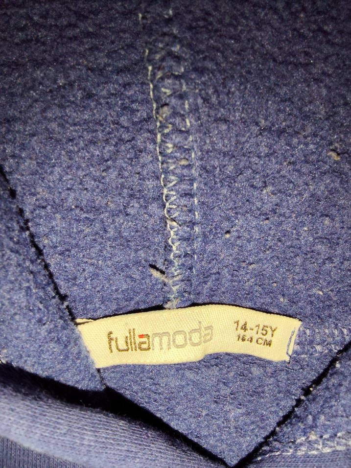 FullaModa Kapüşonlu Erkek Çocuk Sweatshirt Mavi - Görsel 3