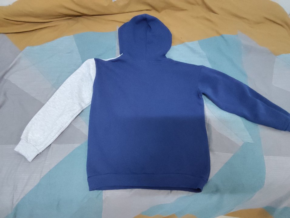 FullaModa Kapüşonlu Erkek Çocuk Sweatshirt Mavi - Görsel 5