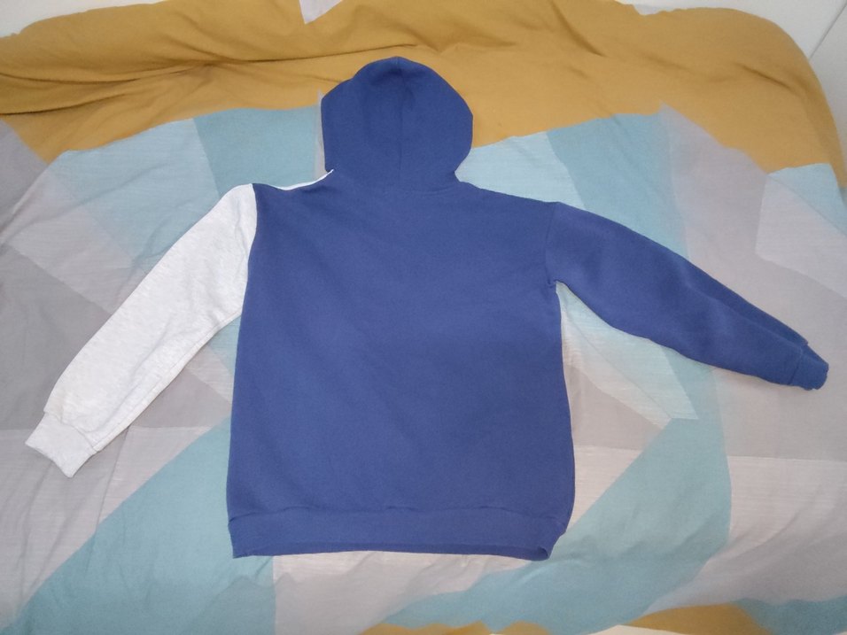 FullaModa Kapüşonlu Erkek Çocuk Sweatshirt Mavi - Görsel 4