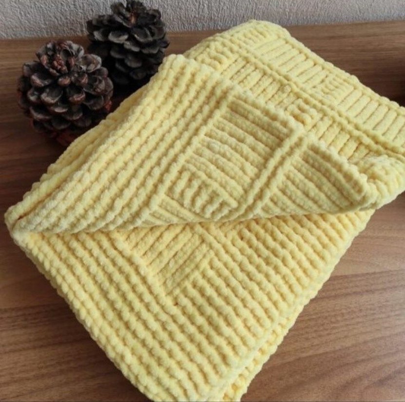 Pastel Sarı Çocuk Battaniyesi - Görsel 2