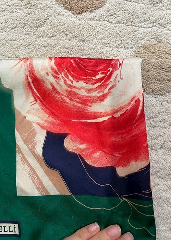 MiNELLi Çok Renkli Kadın İpek Şal - Görsel 2