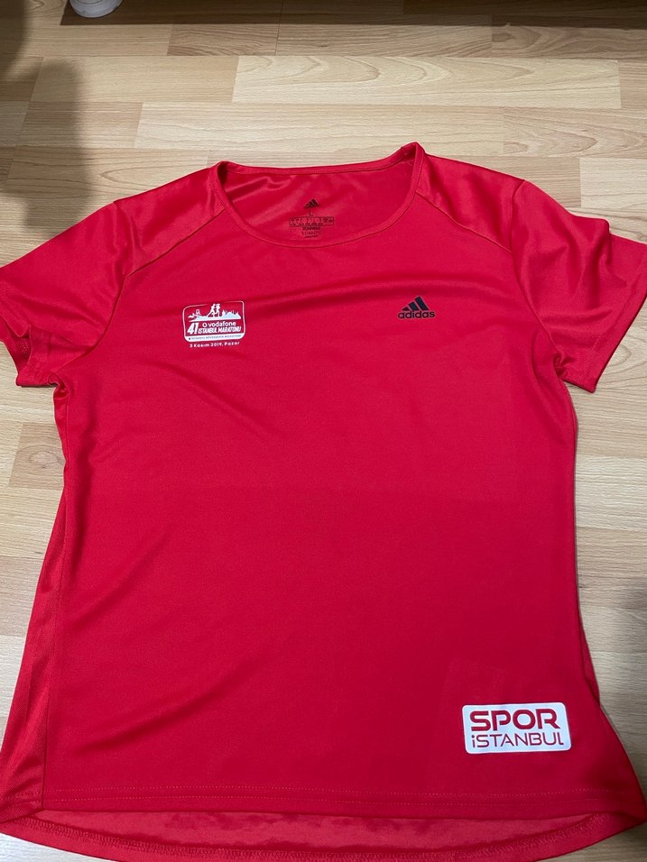 Kırmızı Adidas Spor Tişörtü erkek - Görsel 2