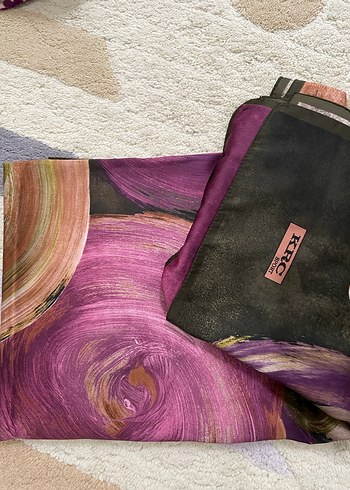 Bohem Tarz Kahverengi Kadın Fular - Görsel 4