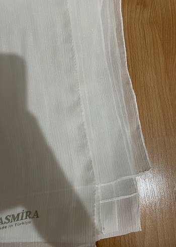 Beyaz Drapeli Kadın Şal ASMIRA - Görsel 2