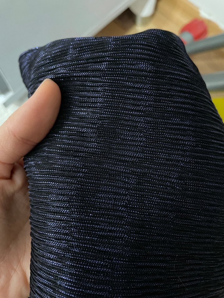 Lacivert Simli Şal - Görsel 3