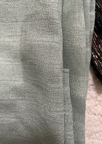 Kadın Açık Yeşil  Bohem Velcro Kapama Kumaş Şal - Görsel 2