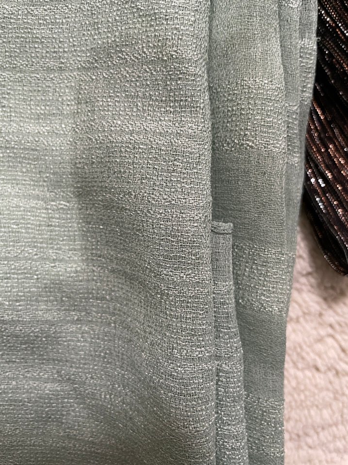 Kadın Açık Yeşil  Bohem Velcro Kapama Kumaş Şal - Görsel 2