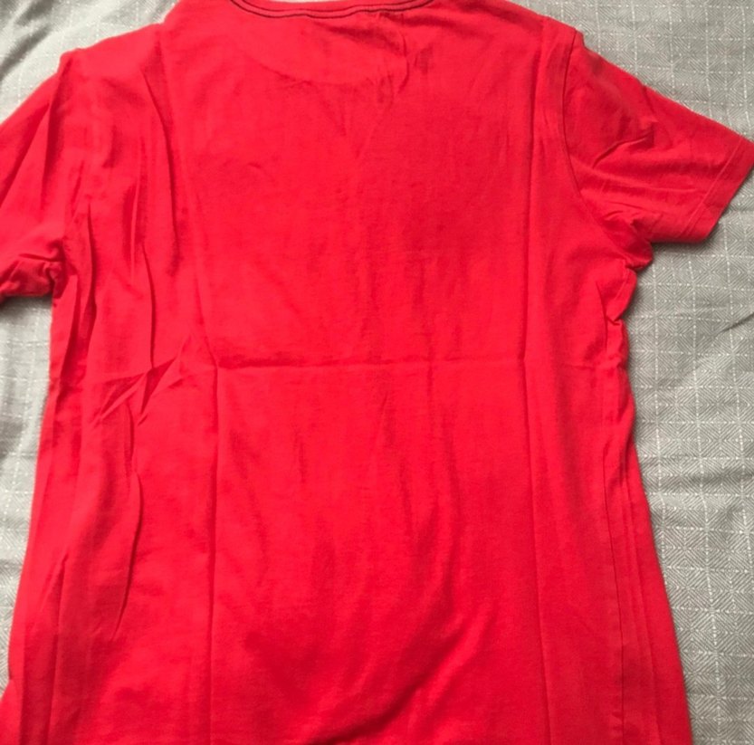 Kırmızı Erkek Regular Fit Pamuk Tişört - Görsel 5