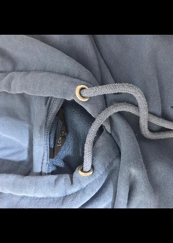 erkek Mavi Rahat Kesim Sweatshirt - Görsel 2