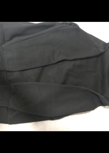 Siyah Kapüşonlu Uzun Kollu Sweatshirt - Görsel 5