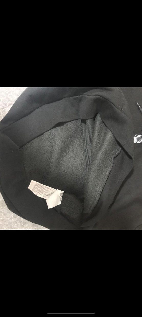 Siyah Kapüşonlu Uzun Kollu Sweatshirt - Görsel 4