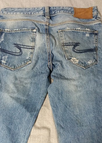 Gevşek Kesim Kadın Mavi Denim Pantolon - Görsel 2