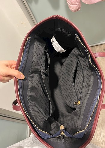 U.S. Polo Assn. Kadın Lacivert-Bordo Omuz Çantası - Görsel 3