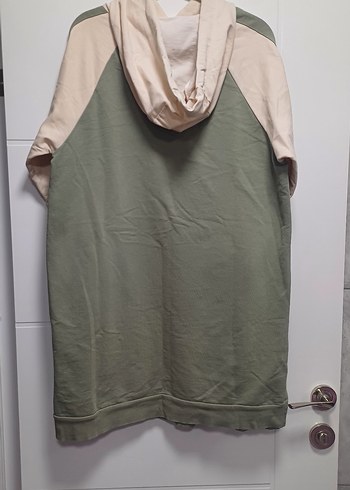 Kadın Kapüşonlu Uzun Kollu Salaş Sweatshirt - Görsel 3