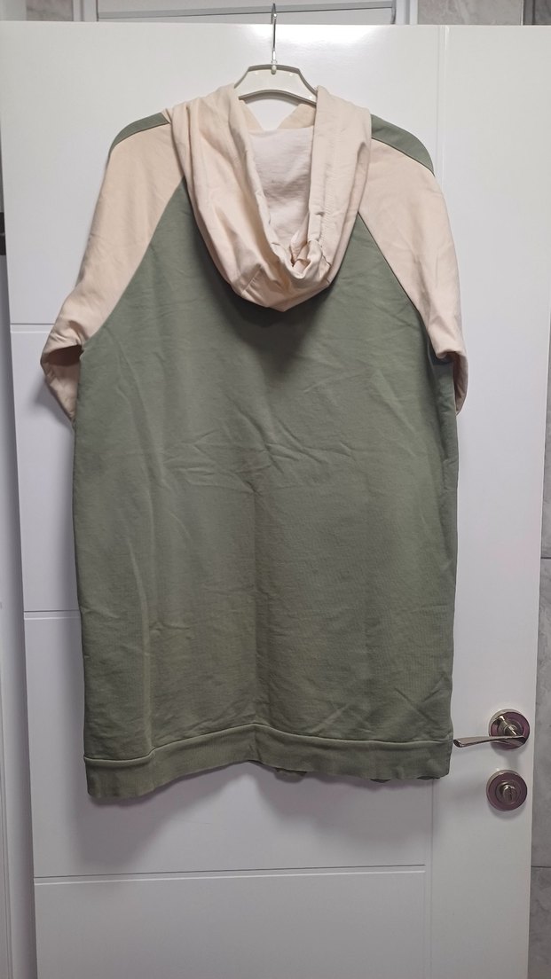 Kadın Kapüşonlu Uzun Kollu Salaş Sweatshirt - Görsel 3