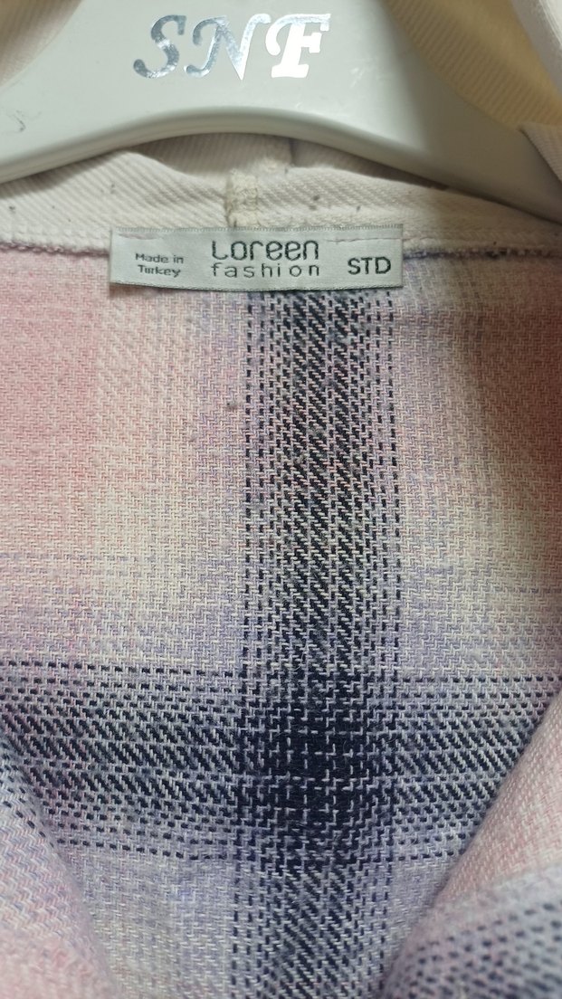 Pembe Kapüşonlu Kadın Gömlek - Görsel 3