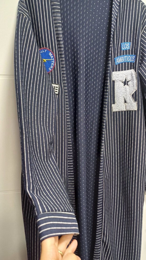 Uzun Kollu Nakışlı Kadın Penye Ceket - Görsel 2