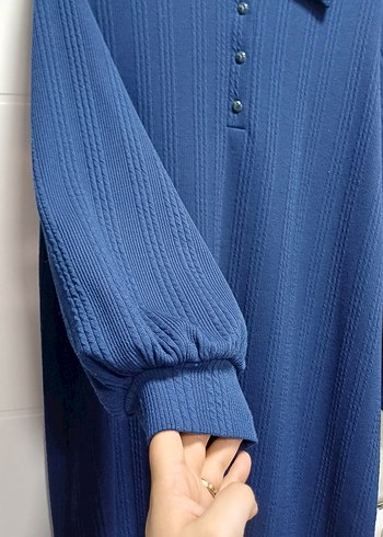 Mavi Kadın Rahat Kesim Uzun Takım - Görsel 3