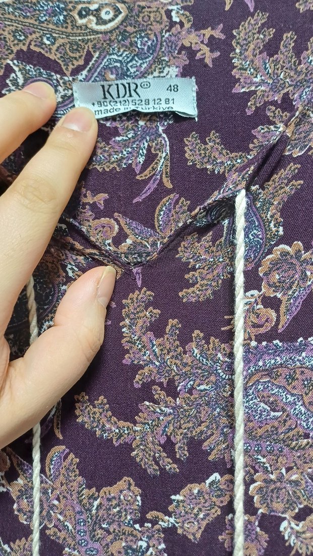 Püsküllü Bohem Bordo Uzun Elbise - Görsel 3