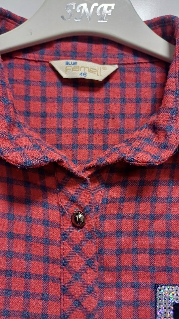 Bordo Kadın Gömlek - Görsel 3