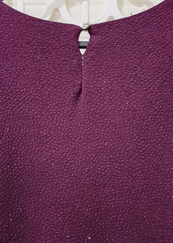 Uzun Mor Kadın Elbise - Görsel 8