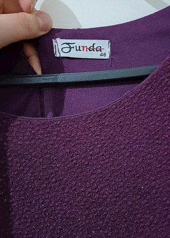 Uzun Mor Kadın Elbise - Görsel 3