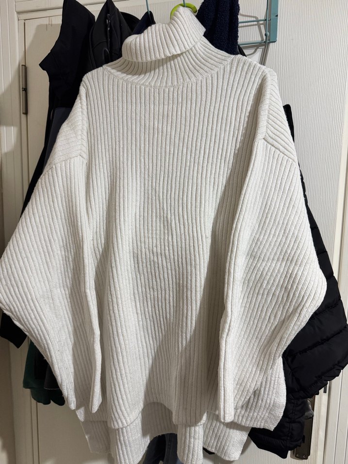 H&M Nakışlı Bebek Önlüğü - Beyaz Gri - Görsel 2