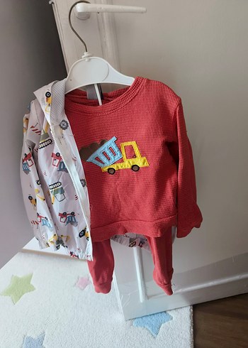 Renkli Baskılı Erkek Çocuk takım - Görsel 2