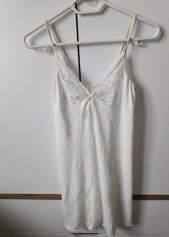 Uzun Kollu Beyaz Bohem Kadın Sabahlık 2 parça - Görsel 5