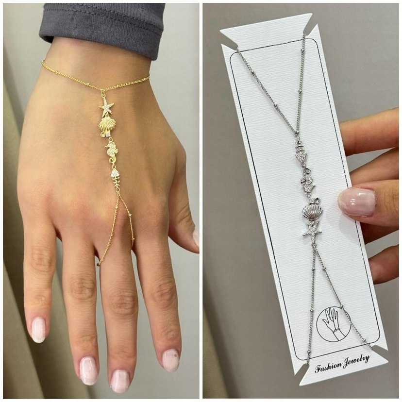 Bohem Zincir Detaylı Kadın El Zinciri - Görsel 4