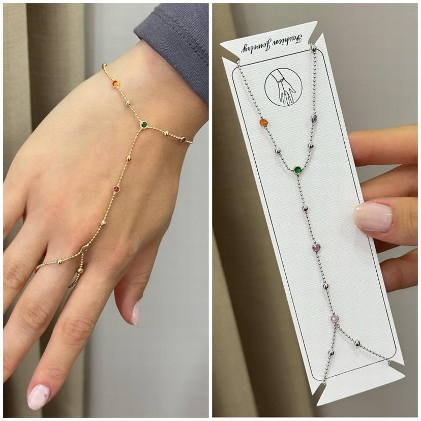 Bohem Zincir Detaylı Kadın El Zinciri - Görsel 2