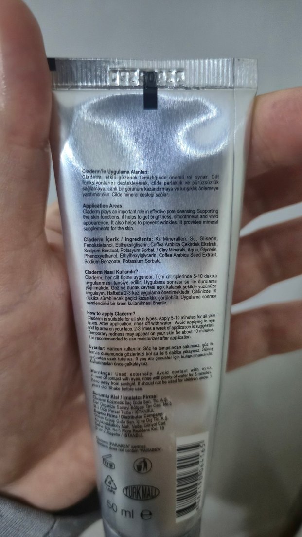 Claderm Kahve Özlü Arındırıcı Kil Maskesi 50 ml - Görsel 4