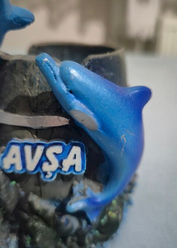 Avşa Yazılı Dekorasyon Yunus Balığı - Görsel 2