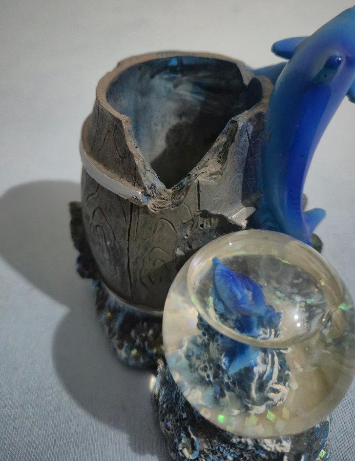 Avşa Yazılı Dekorasyon Yunus Balığı - Görsel 3