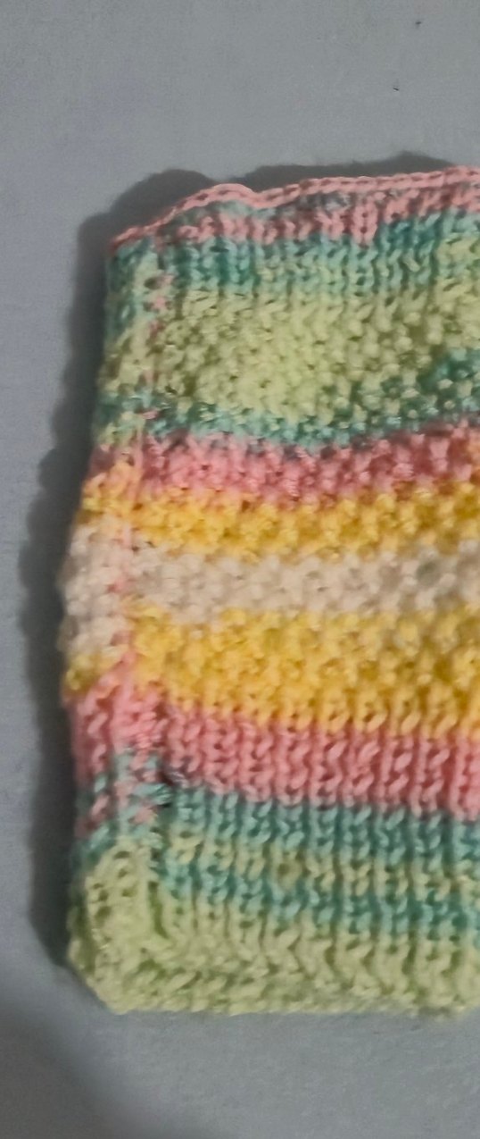 Renkli Yarım Parmak Örgü Eldiven - Görsel 5