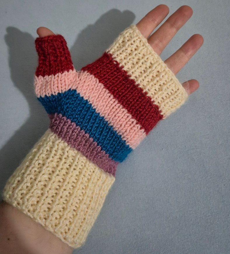 Yarım Parmak Örgü Eldiven - Görsel 2