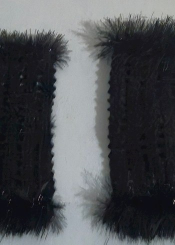 Kadın Siyah Parmaksız Yün Eldiven - Görsel 2