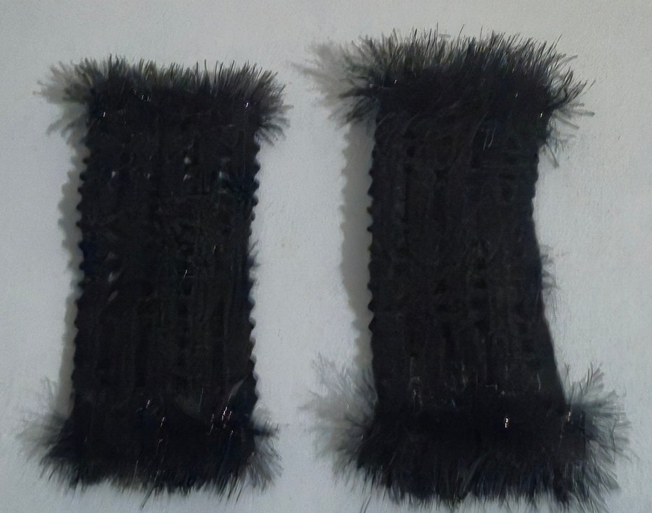 Kadın Siyah Parmaksız Yün Eldiven - Görsel 2