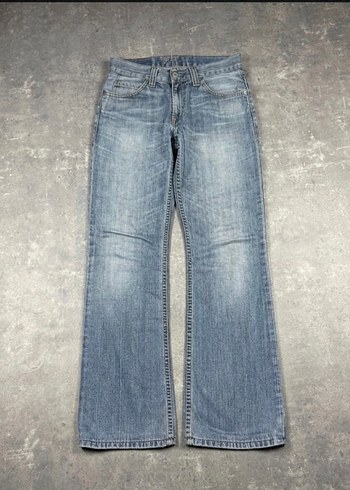 Levis Acik Mavi Yikamali Denim Jean