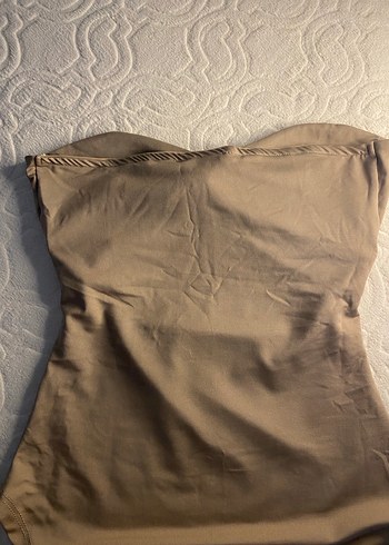 Trendyolmilla straplez esnek çıtçıtlı örme body - Görsel 5