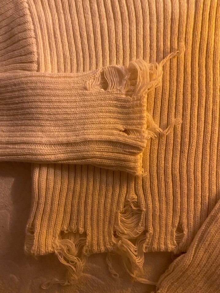 Crop kazak yırtık detaylı - Görsel 2