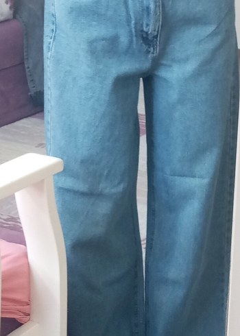 Diğer Acik Mavi Rahat Denim Jean